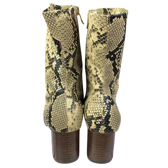 NWOT Anthropologie X Silent D Faux Snakeskin Zip Ankle Boots Size 40 US 9 - Picture 8 of 12